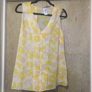 Cabi lightweight sheer blouse size small in excellent used condition yellow